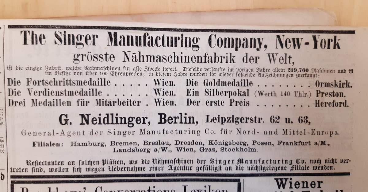 schlingenfanger's tweet photo. Singer &amp; Neidlinger 1873 https://t.co/6eiGvW1R1T