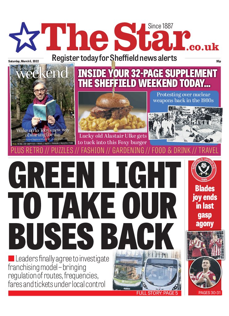 The Weekend is here! Some uplifting interviews, great features and even a positive bit of news on the buses. Happy Saturday 😊 #Sheffield