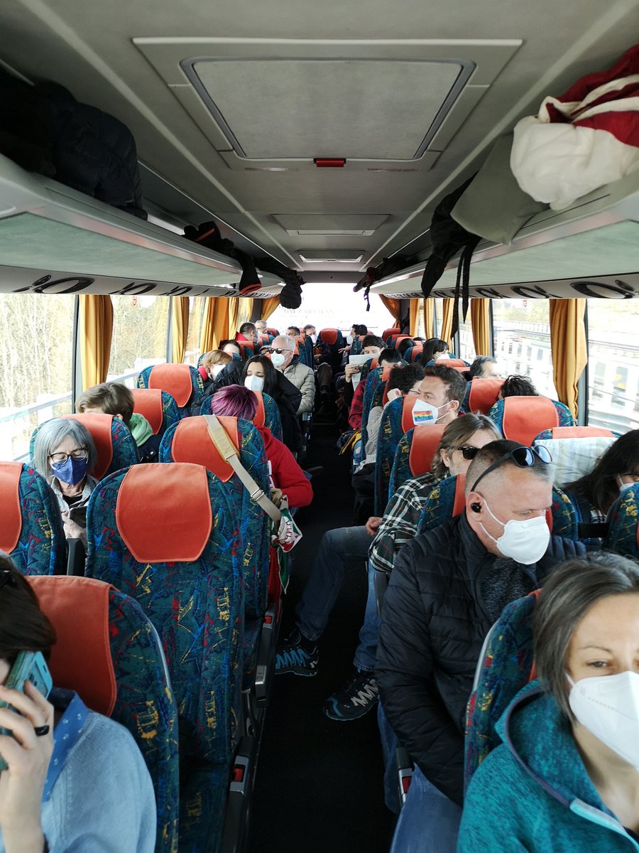 🏳️‍🌈🏳️‍🌈🚌In viaggio verso #Roma. #Cgil #Ferrara #EuropeForPeace #StopWarInUkraine