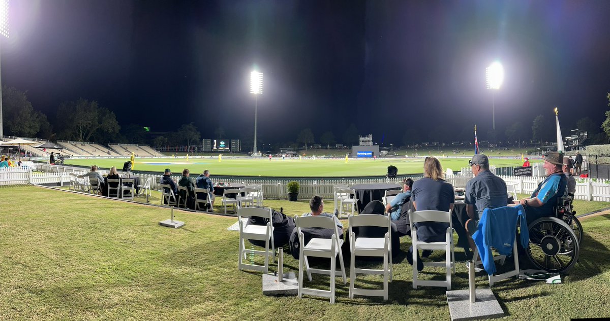 Great evening at the <a href="/englandcricket/">England Cricket</a> <a href="/CricketAus/">Cricket Australia</a> #CWC22. Back again on Thursday!