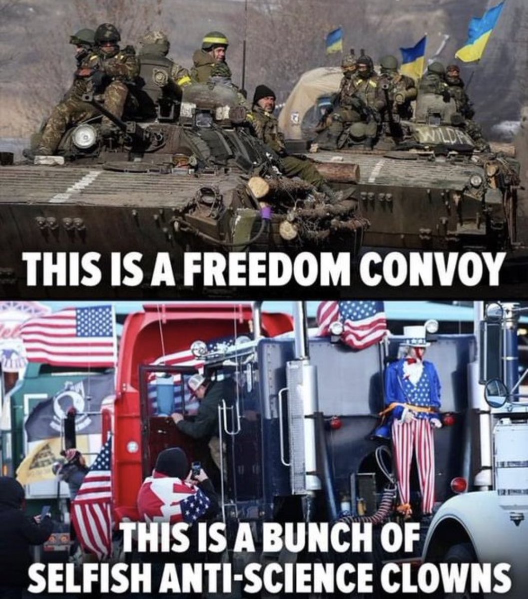 So #TruckersConvoy2022 is happening? Really? A bunch of white dudes who constantly bitch about gas prices needlessly driving their big ole’trucks around to protest covid restrictions that are already being lifted? Makes total sense.🤪

#HonkHonk you whiny babies.