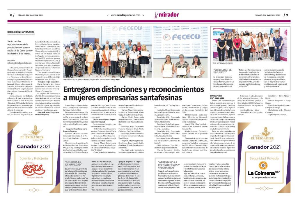 Camess8's tweet photo. 🥈 PREMIOS MUJER EMPRESARIA 2022 
Te invitamos a leer la nota completa 👉🏼 https://t.co/rArhBqcEJH
@fececo @redcame @MuereMata @moyano_marita @BeatrizTourn https://t.co/KufZXVUtNT