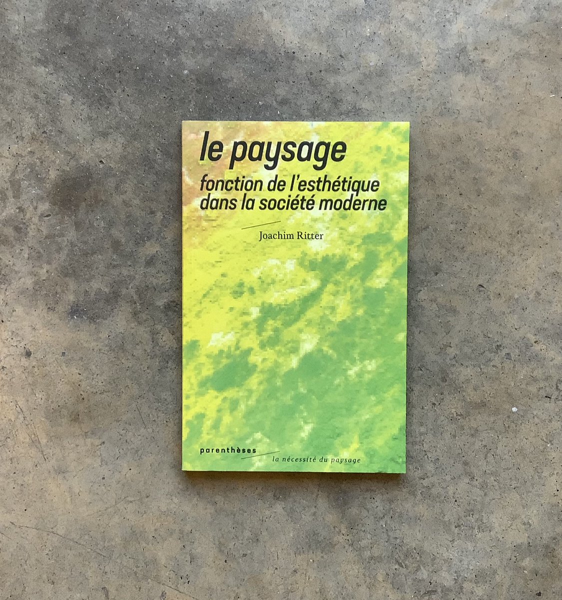 ArchipelLib's tweet photo. [NÉCESSITÉ DU PAYSAGE]
 
Dans ce texte de 1962, le #philosophe allemand Joachim Ritter dresse avec clarté et profondeurs les #raisons #intellectuelles et #historiques de la présence #sensible du #paysage dans les sociétés modernes. https://t.co/3hWxAAfDRD