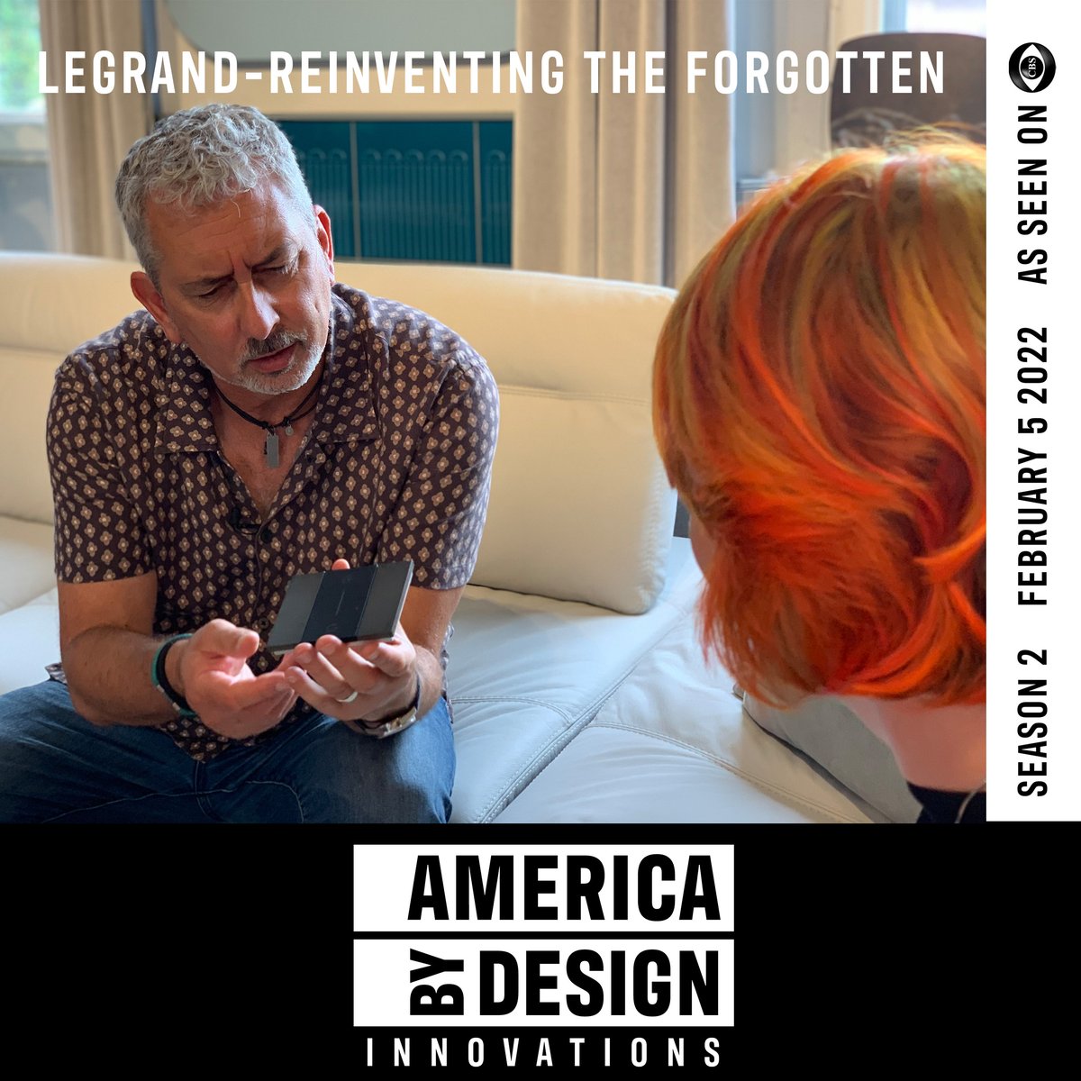 Tonight's the night. Don't miss Legrand's segment on this week's episode of America by Design...and be sure to cast a vote for your favorite of this season's featured innovations at AmericabyDesignTV.com.