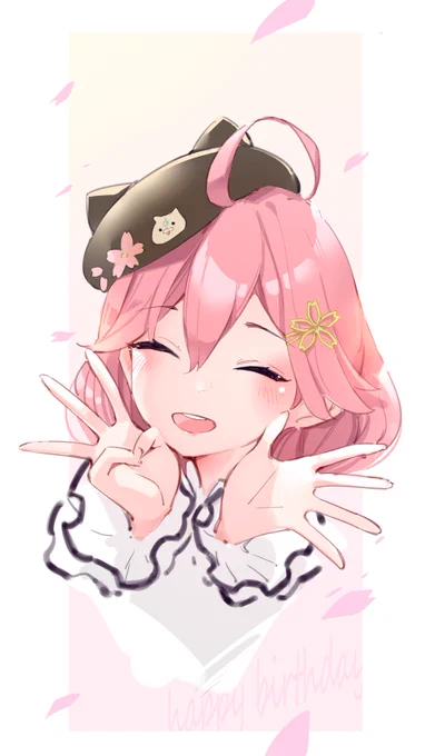 #ホロメンワンドロ35 
 #miko_Art 
おめでとう🎉㊗️ 