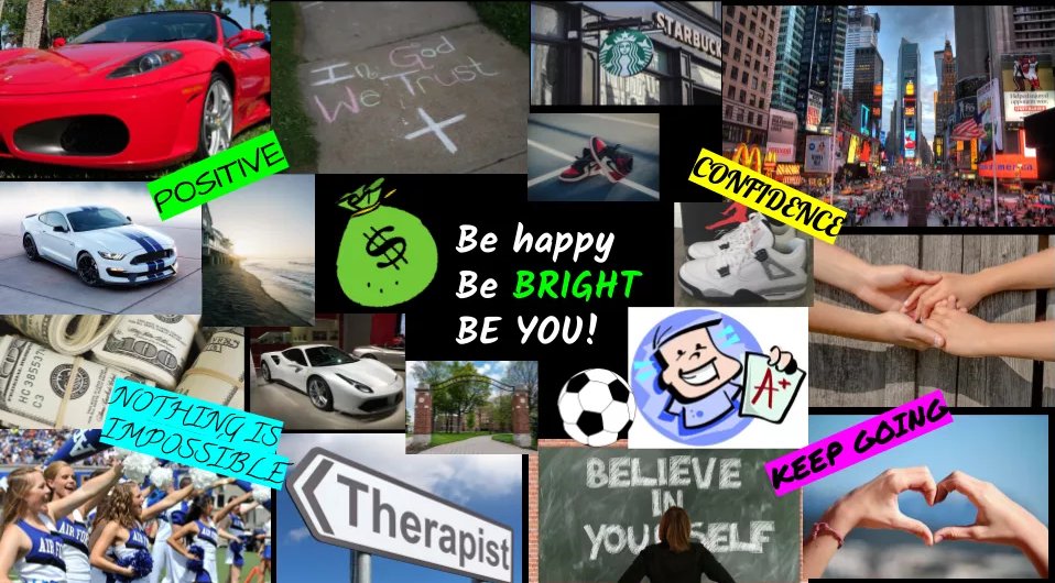 pdcmspanthers's tweet photo. 8th grade Humanities students were asked capture their dreams, goals, and priorities for high school and beyond in a vision board.  Here are some examples...

#PDCMSPride #DSUSD #DSUSDPride https://t.co/FM2euAf2x8