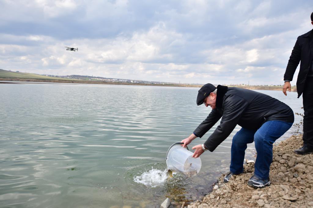 munirkaraloglu's tweet photo. Hemşehrilerimiz,

Millet Bahçesi'nde piknik yaparken balık da tutabilecek…🎣🎏🐟

#Dicle Nehri'mizin içindeki yapay göletimize;

Su Ürünleri Genel Müdürlüğümüzün sağlamış olduğu yavru balıkları bıraktık.

Şimdiden rast gele 😊

#KeremKe https://t.co/3mwP9tI76C