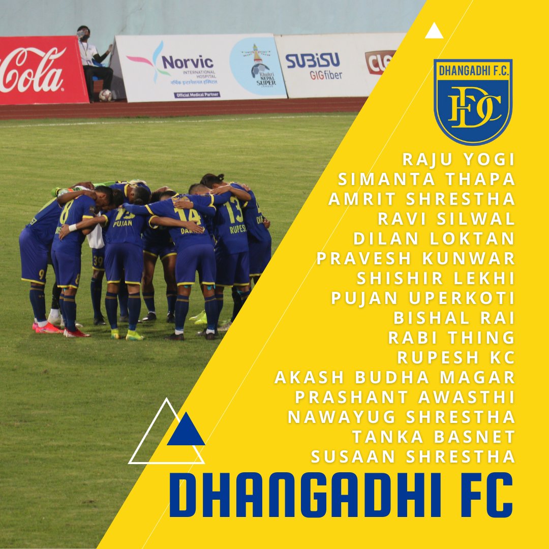 DhangadhiFC's tweet photo. This is how we line up after the @NpSuperLeague auction!💪

#DhangadhiFC #GoDreamers #NepalSuperLeague #NSL2022 #AbaKhelchhaNepal #NepaliFootball #NepaleseFootball https://t.co/QgucW4e2Zv