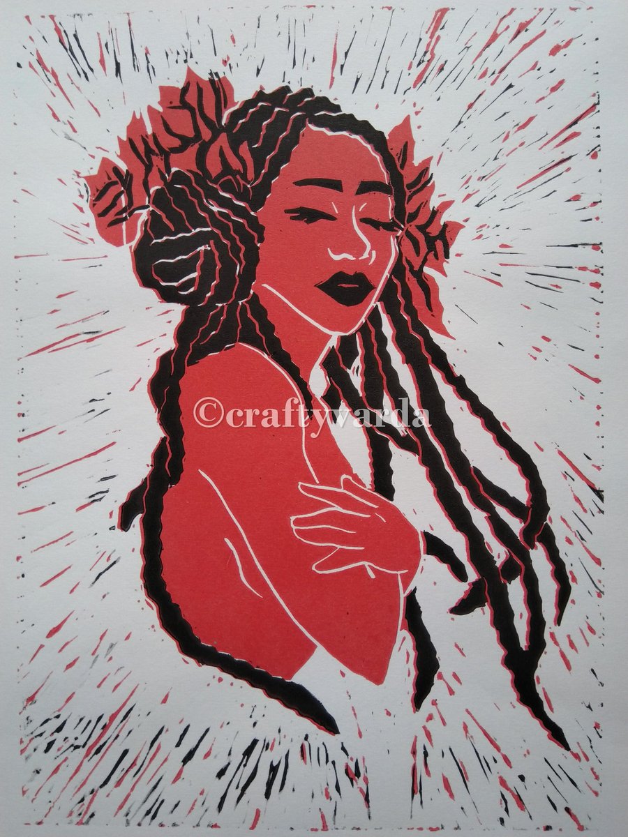 craftyvarda's tweet photo. Excited to share the latest addition to my #etsy shop: Afro-dite | Black Goddess | Limited Edition Lino Print | Handmade Unique Gift

https://t.co/LdlXQ4Q246 https://t.co/8fGHdgZnsa
