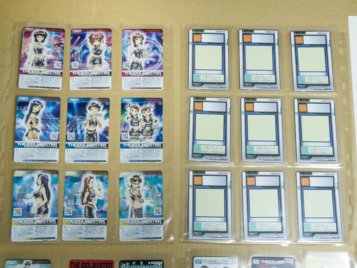 アーケード版アイドルマスター リライタブルカード内訳＞ ・ロケテ版