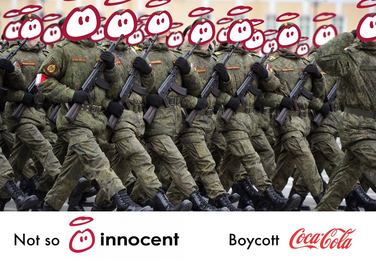 ahoymatthew's tweet photo. Coca-Cola has chosen profit over Ukrainian lives by refusing to withdraw its brands from Russia. Coca-Cola is not just Coke #Innocentdrinks #Innocent #Cocacola #BoycottCocacola #BoycottInnocent

https://t.co/Zo8wUprHSQ https://t.co/EJsYGKAN0B