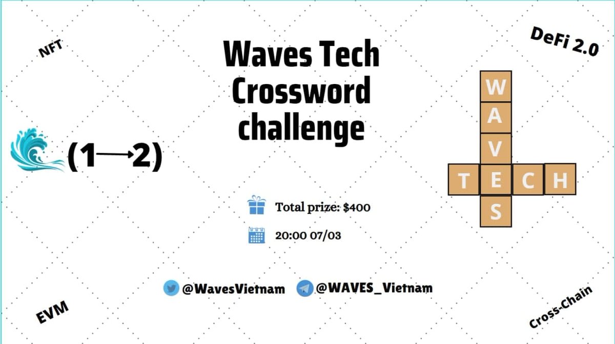 WavesVietnam's tweet photo. NSBT là token cơ sở của giao thức nào?
Like,retweet và comment câu trả lời cùng với ví của bạn. Người may mắn nhất sẽ nhận được phần thưởng của chương trình.
Thông tin chi tiết xem tại:https://t.co/sicK3btBKF https://t.co/aqaDAB3AfE