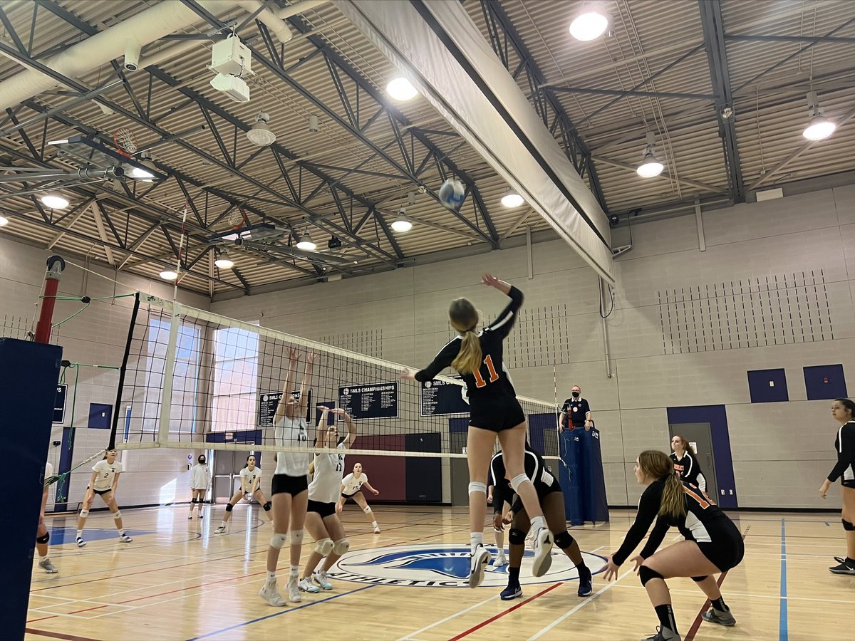 RidleyAthletics's tweet photo. #CISAA Champions! Congratulations to First Girls Volleyball who captured this year’s CISAA Championship in a five set nail bitter against SMLS! We’re extremely proud of these Tigers and their resiliency during another unique season! #TigerPride https://t.co/jyzVNfrQZq