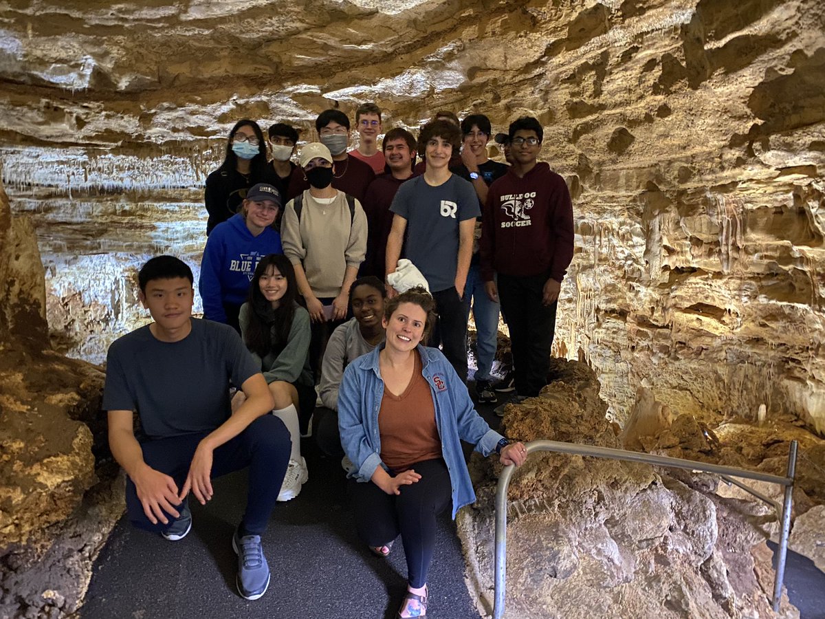 Lyhinners's tweet photo. Having an excellent time in San Antonio with the @HumbleISD_SCHS Science Olympiad team! Today is our competition and the students are so ready! Yesterday we toured the caverns! @Humble_2ndSci @CreekSnhs https://t.co/l1giMpUfZn
