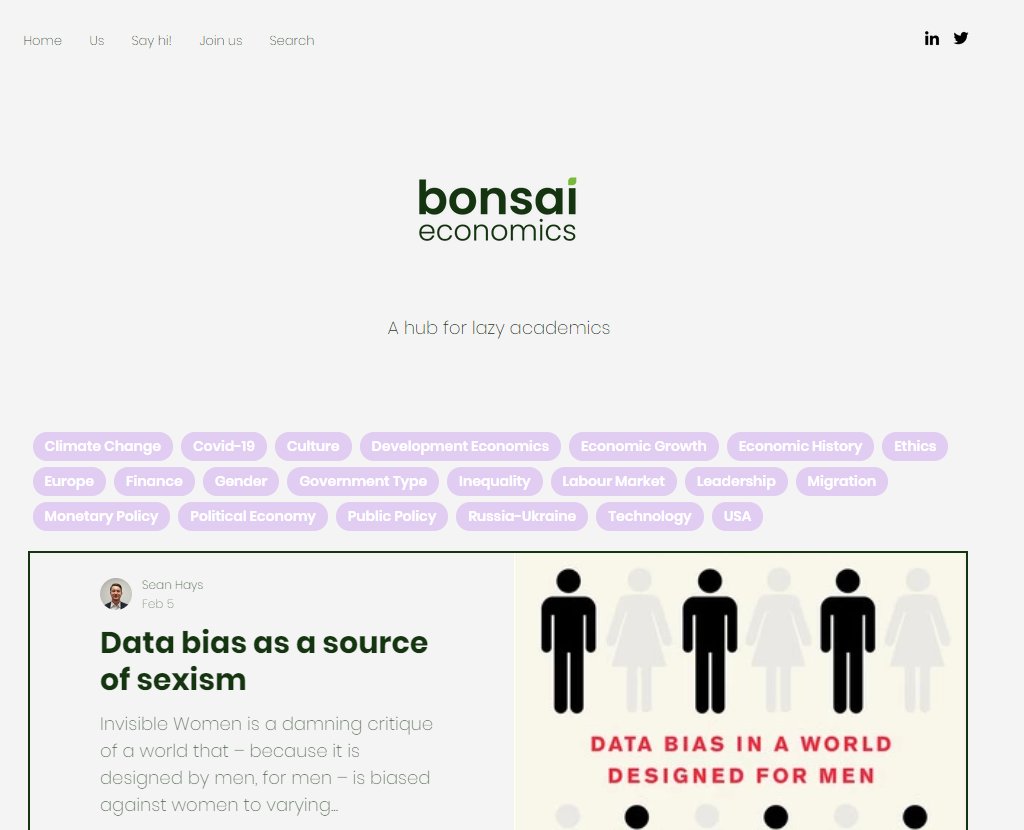 Bonsai Economics tweet media