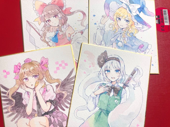 明日のイベントに持っていく色紙です🌸 