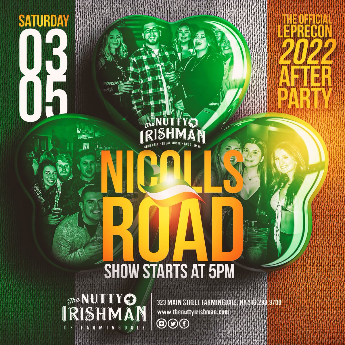 Today’s the day! Happy Leprecon ☘️ Celebrate with us and Nicolls Road for the official afterparty! ☘️🎉☘️