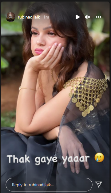 MyselfAmor's tweet photo. Aww @RubiDilaik take rest too it is important 🥰🧿🤞
#rubiholics #Ardh #RubinaDilaik https://t.co/9vPeZits8j