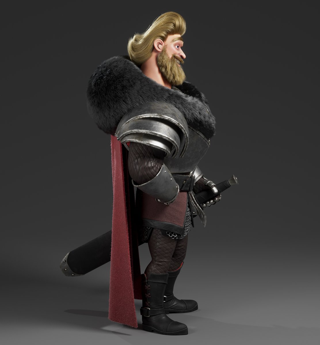 This is Elrick, another one of my characters I've revisited recently #cg #characterdesign #zbrushsculpt #3dcharacter #3dcharacterdesign #3dmodel #3dmodelling #3dart #3dartist #zbrush #fantasy #fantasyart #stylized #hero