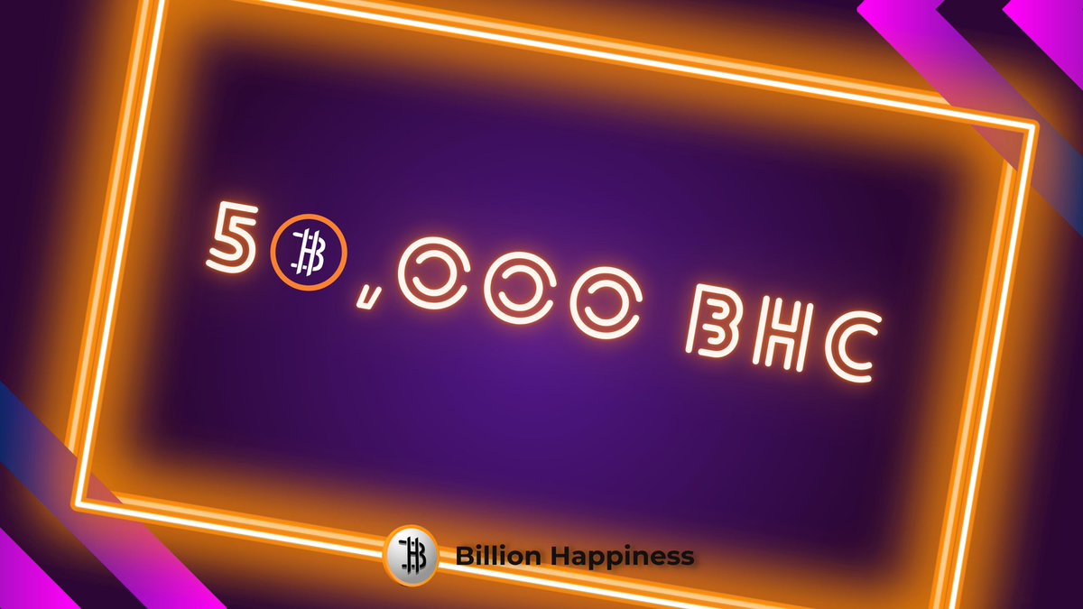 sumowanarnel's tweet photo. Giveaway time!! 🤩 $100 worth of $BHC

Follow me and @BHC_Happiness 
✅Retweet and tag 3 friends
✅Comment #50KSupply and #BHC

🎉2 Winners = $50 each
⏰Ends = 48Hrs https://t.co/z0i9YAVAw0