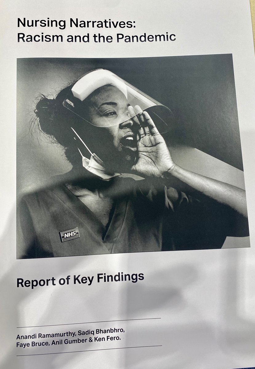 Proud to be part of this emotional journey @Nursesnarrate. Today launched this 👇 historic report including #Exposed documentary that exposed racism in health care sector UK.