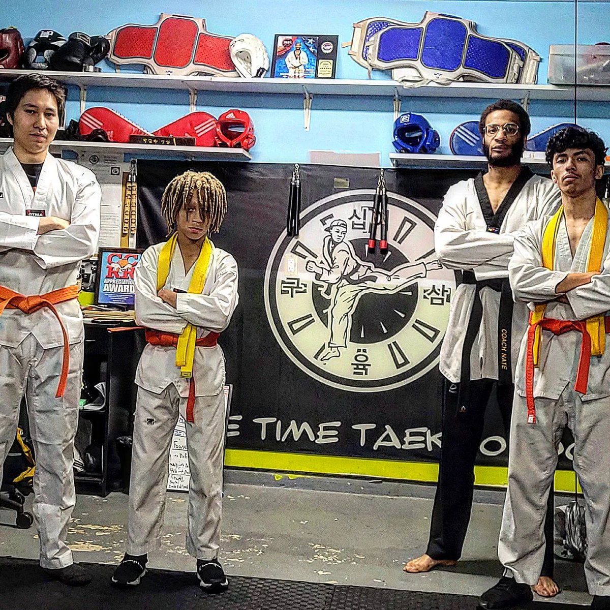 PrimeTimeClubMD's tweet photo. Meet our highest ranked Olympic taekwondo members . Next stop : cross training and rumbles with neighbor teams in preparation for their first state qualifier 🔥🥋
#PTTKD #SanAntonio #MartialArts https://t.co/ngIxUviiGE