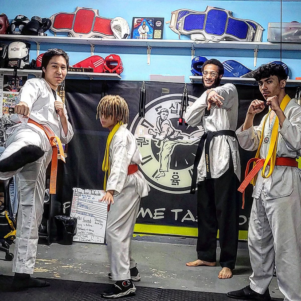 PrimeTimeClubMD's tweet photo. Meet our highest ranked Olympic taekwondo members . Next stop : cross training and rumbles with neighbor teams in preparation for their first state qualifier 🔥🥋
#PTTKD #SanAntonio #MartialArts https://t.co/ngIxUviiGE
