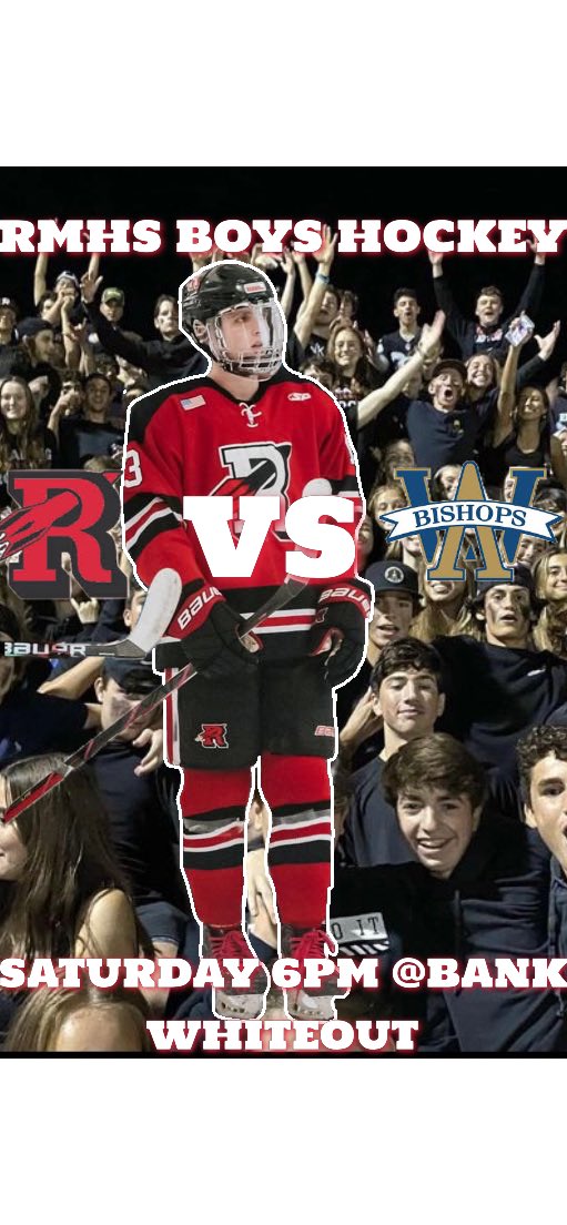 StudentRMHS's tweet image. DONT FORGET @RMHSHockey1  BE THERE- WHITEOUT -ROAD TO THE GARDEN @Maxsvideos_