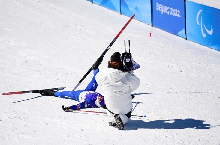 DavietBenjamin's tweet photo. En croix… 
C’est un peu comme ça que je me suis rapidement senti sur cette première épreuve. Avec une faute au tir et trop peu de vitesse sur les skis, je termine avec la médaille en 🍫
Rendez-vous mardi pour le biathlon middle 
Merci pour le soutien ❤️🇫🇷 #GoGros

📸 L. Percival https://t.co/Gb6B0jkANP