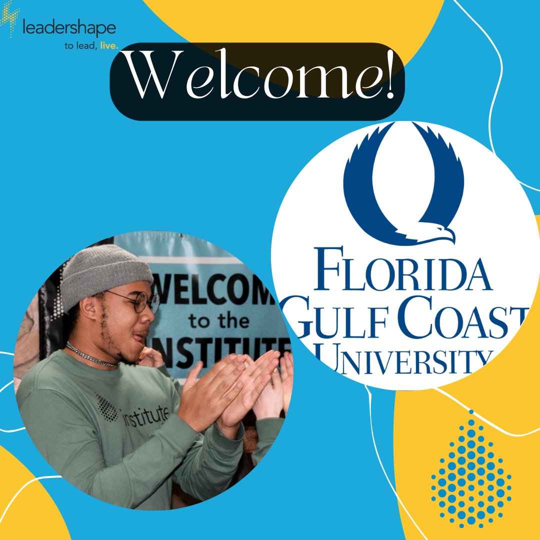 LeaderShape's tweet photo. Welcome Florida Gulf Coast University to the LeaderShape Community! Their Institute session kicks off today! 
The Institute helps individuals identify their values that lead to making a difference in their communities.

#LeaderShape #ToLeadLive #Leadership #Leadershipdevelopment https://t.co/ZAKyV97sba