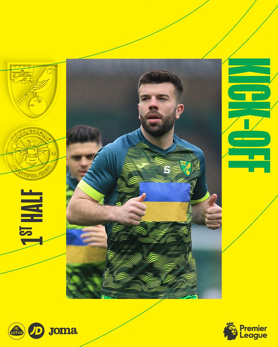 NorwichCityFC's tweet photo. 𝗢𝗻 𝘁𝗵𝗲 𝗕𝗮𝗹𝗹, 𝗖𝗶𝘁𝘆! 🎶

#NCFC | 🟡 #NORBRE ⚪️ 0-0 (1) https://t.co/HPpBhTZV6Y
