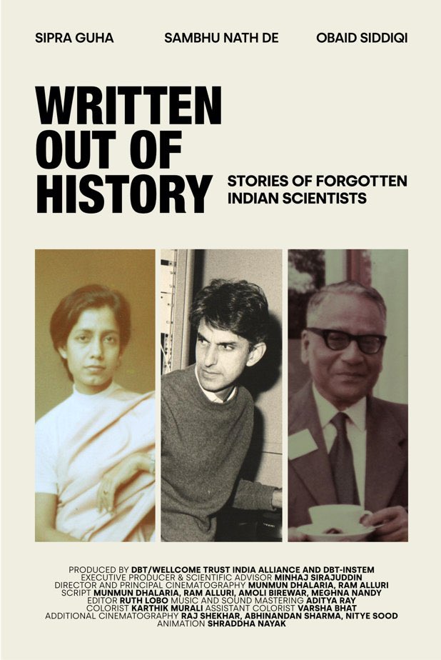 DBT_inStem's tweet photo. 📽️Documentary Movie Released!
Watch this ~40min fascinating video to know stories about #scientists, their #discoveries &amp; #journey in #science🧑‍🔬👩‍🔬;a collaborative effort by @ms_chirps of DBT-inStem, @munmundhalaria &amp; @India_Alliance here.👇 
https://t.co/hLfay4fvXO
With @DBTIndia https://t.co/bmKHywspia