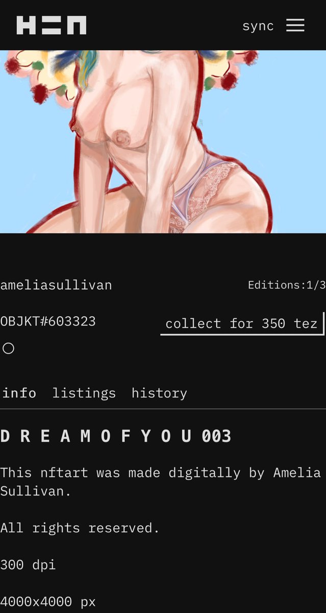 Sullivan99_a's tweet photo. 350 tez? Are you kidding me 🙈🙈🙈🙈🙈🙈🙈 i wish it could someday...
.
.
#NFT #NFTCommunity #nftcollector #NFTCollection #tez #tezos https://t.co/2dJeNIgEyM