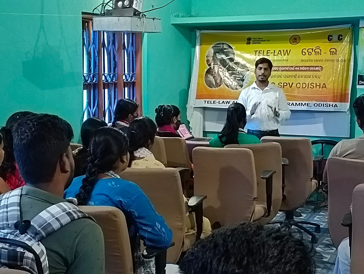 CscTele's tweet photo. CSC Panel Lawyer Biswa pratap Singh creating awareness among citizens about Tele-law at Aspirational GP-Tangiapada,Block/Dist-Khordha,Odisha @SwornaprabhaSi1 @dintya15 @l_Smrity @ceo_csc @CSCegov_ @OdishaSpv @Tele_Law @PatankarRishi @subodhmishracsc @KirenRijiju @CSCSPVKHORDHA https://t.co/7Mia4Wxh2S