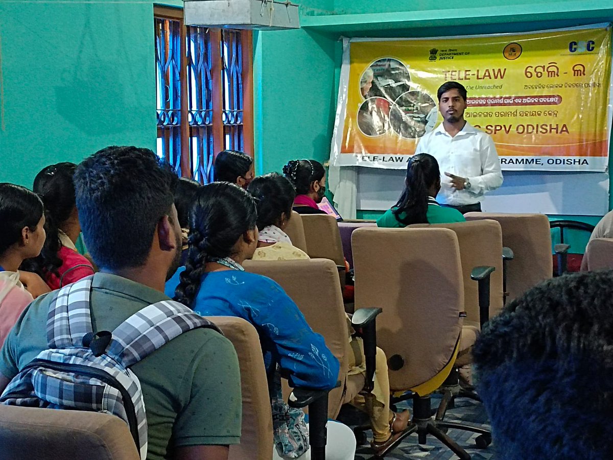 CSC Panel Lawyer Biswa pratap Singh creating awareness among citizens about Tele-law at Aspirational GP-Tangiapada,Block/Dist-Khordha,Odisha <a href="/SwornaprabhaSi1/">Swornaprabha Singh</a> <a href="/dintya15/">dinesh tyagi Retd IAS</a> <a href="/l_Smrity/">Lay Smrity (लय स्मृति)</a> <a href="/ceo_csc/">CEO_CSC e-Governance</a> <a href="/CSCegov_/">CSCeGov</a> <a href="/OdishaSpv/">CSC SPV Odisha</a> <a href="/Tele_Law/">Tele-law</a> <a href="/PatankarRishi/">Rishikesh Patankar</a> <a href="/subodhmishracsc/">Subodh</a> <a href="/KirenRijiju/">Kiren Rijiju</a> <a href="/CSCSPVKHORDHA/">CSC SPV KHORDHA</a>