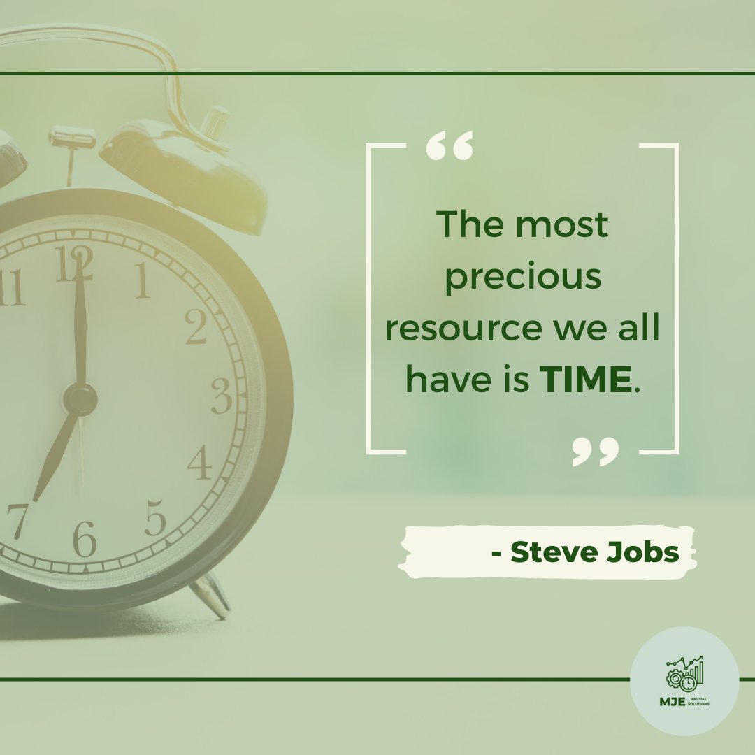 mje_va's tweet photo. It's clear that the most precious resource we all have is time. We spend our time on projects, in relationships, working on skills, and a million other ways. And sometimes it feels like we never have enough time. π₯
Read full here:
Facebook: MJE Virtual Solutions
#mje #alertVA https://t.co/SJVDTohkOB