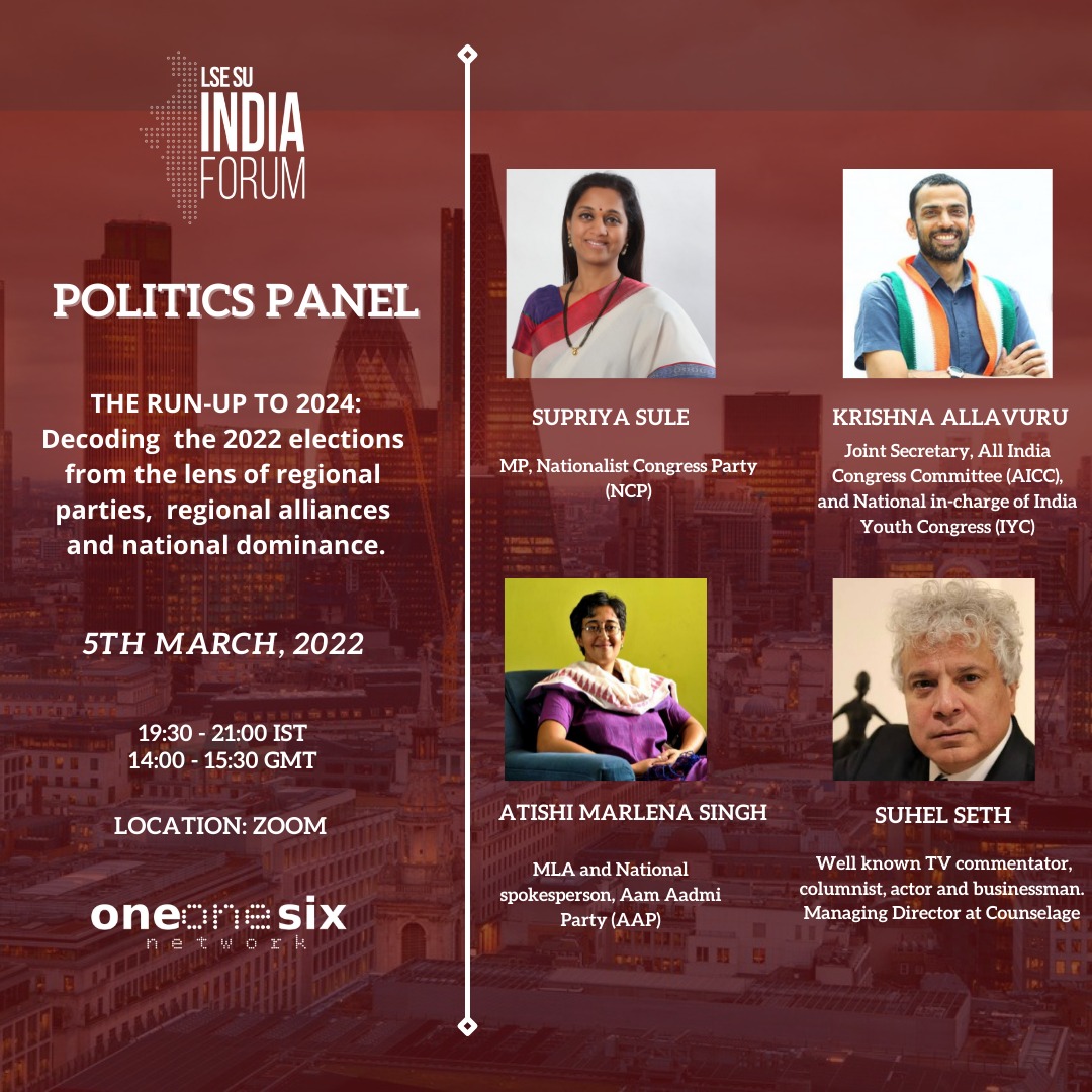 ModiHasti's tweet photo. Excited to share that TODAY I'll be co-moderating the POLITICS PANEL of UK's largest student-led India centric conference, #LIF2022, with Prof. Llyod Gruber!

Join us via:
https://t.co/ys0DMMWlqB

@Suhelseth @supriya_sule @AtishiAAP @Allavaru
@LSESUIndiaSoc #indianpolitics https://t.co/3IoRIf8WYt