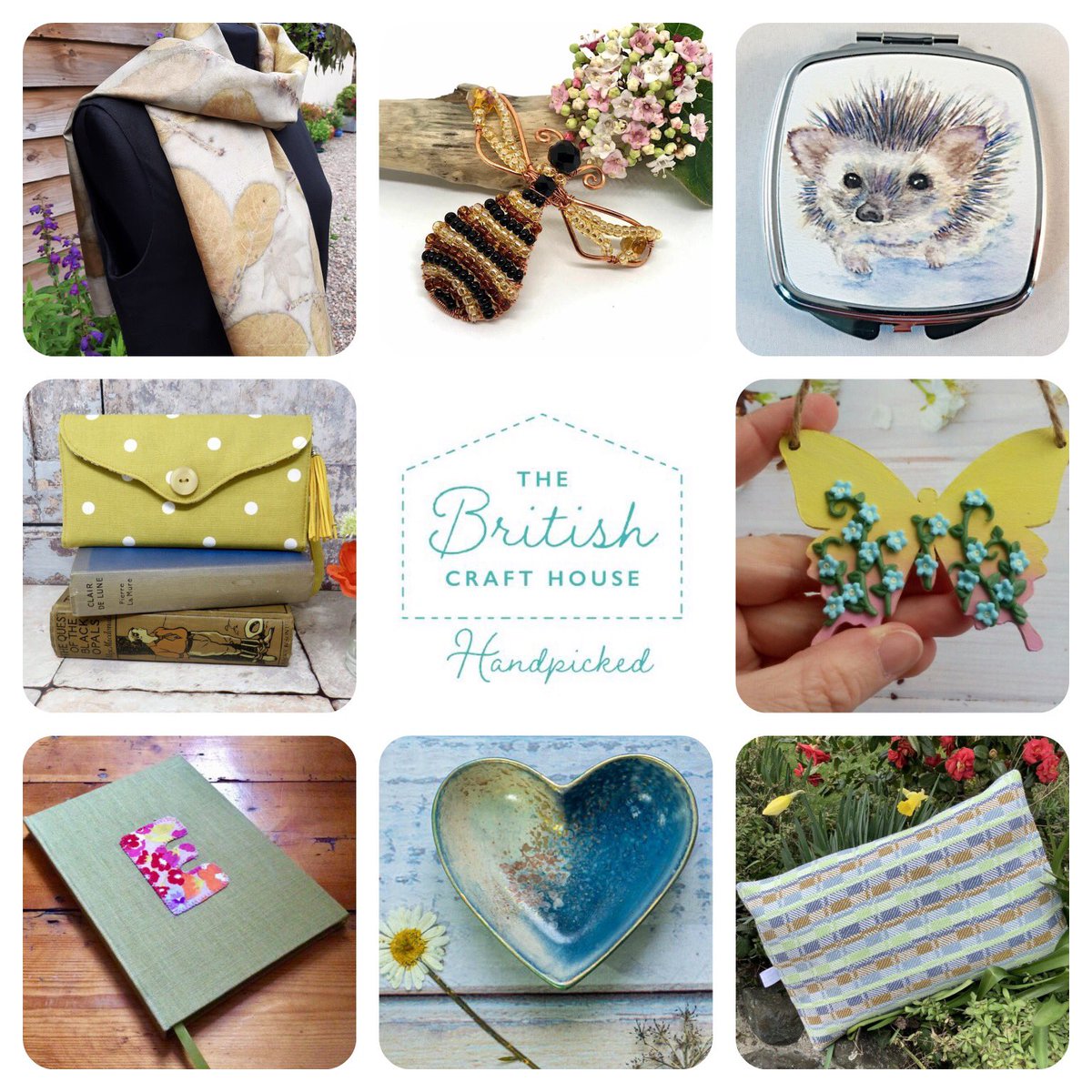 It’s teamwork weekend @britishcrafthouse sharing lots of beautiful handmade items. Lots of fab handmade gift ideas over at the British Craft House. 
#tbchteamcollage #tbch