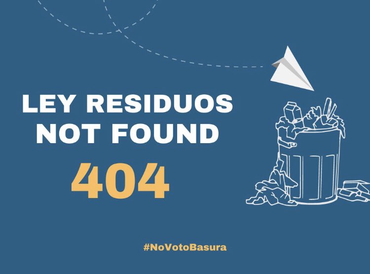 📢¡La nueva #LeyResiduos y Suelos Contaminados se encuentra colgando de un hilo en el Senado!

⚠️Firma la petición para que no recorten las mejoras que ya contempla la nueva ley y puedan decir #NoVotoBasura.

✍️Firma aquí opcions.coop/no-voto-basura

#NoVotoBrossa