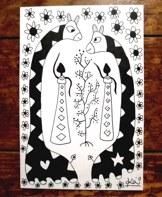 一発描き完成✨ 