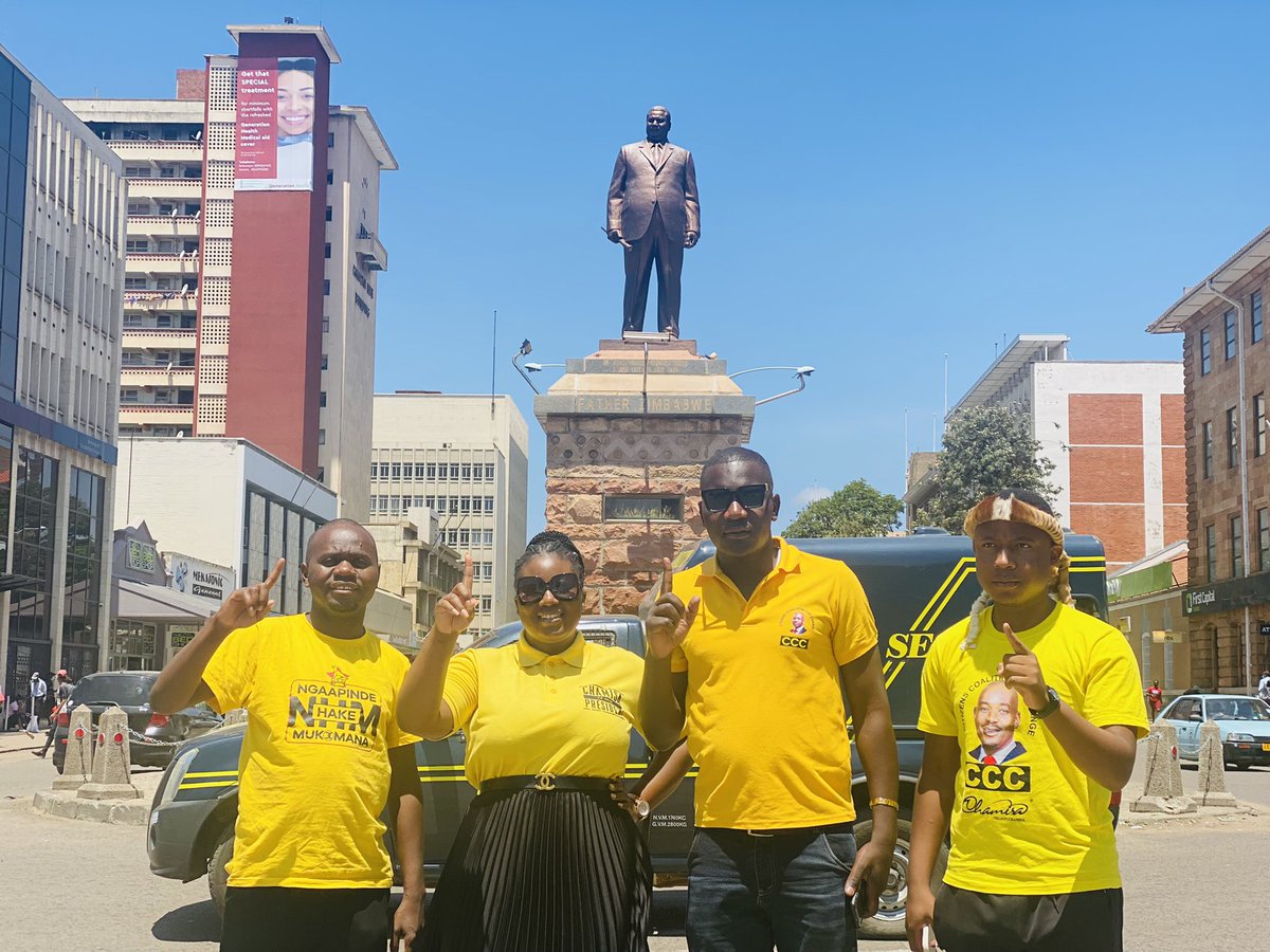 JoanaMamombe's tweet photo. Mthwakaz’ omuhle, qoki!  
Halaaala! 
#YellowSkies 💛💛💛 https://t.co/GC2dUTIygM