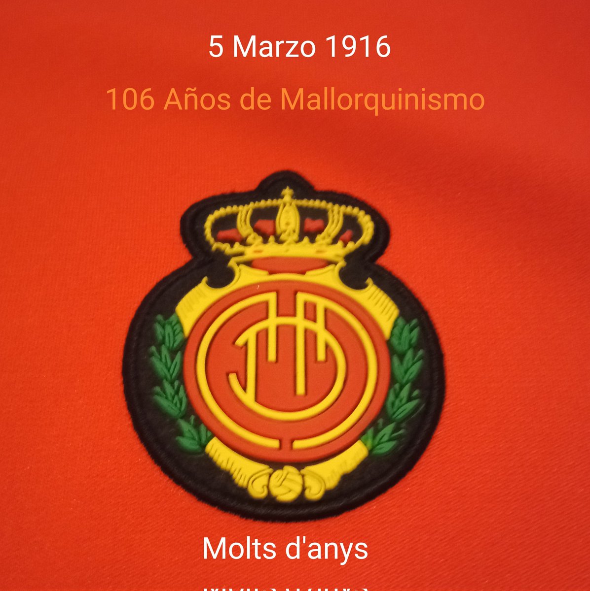 1981Mallorquin's tweet photo. Feliç Aniversari @RCD_Mallorca. 106 Anys de historia y Mallorquinisme 🔴⚫👹 #rcdmallorca #dimonio https://t.co/R4GfWJ4zuv