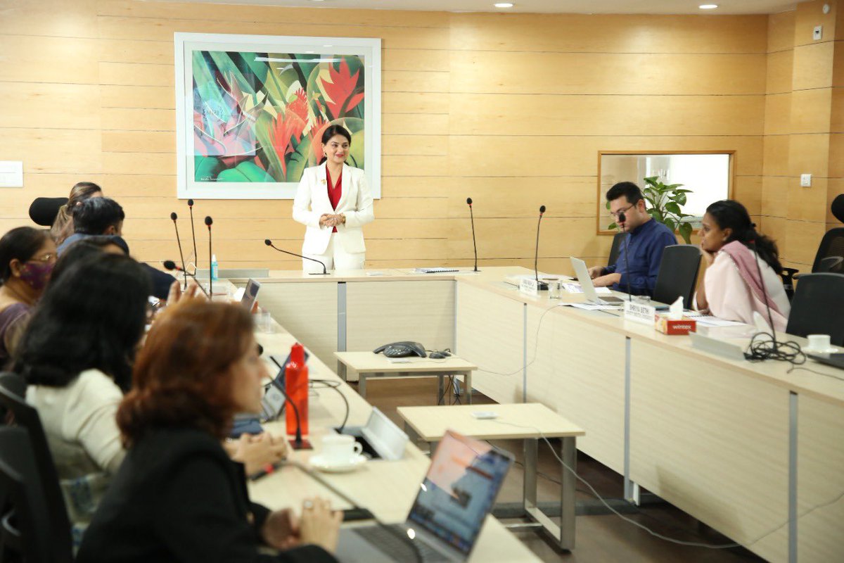 NITIAayog's tweet photo. #NITIAayog hosted the Jury round for #WTIAwards2021.

It witnessed participation from industry leaders, with their task cut out to identify and honour #WomenEntrepreneurs👩 who aim to bring transformational changes in 🇮🇳 across sectors.

#SashaktSamarthBharat #SashaktSamarthNaari https://t.co/iKX8SOBrwV