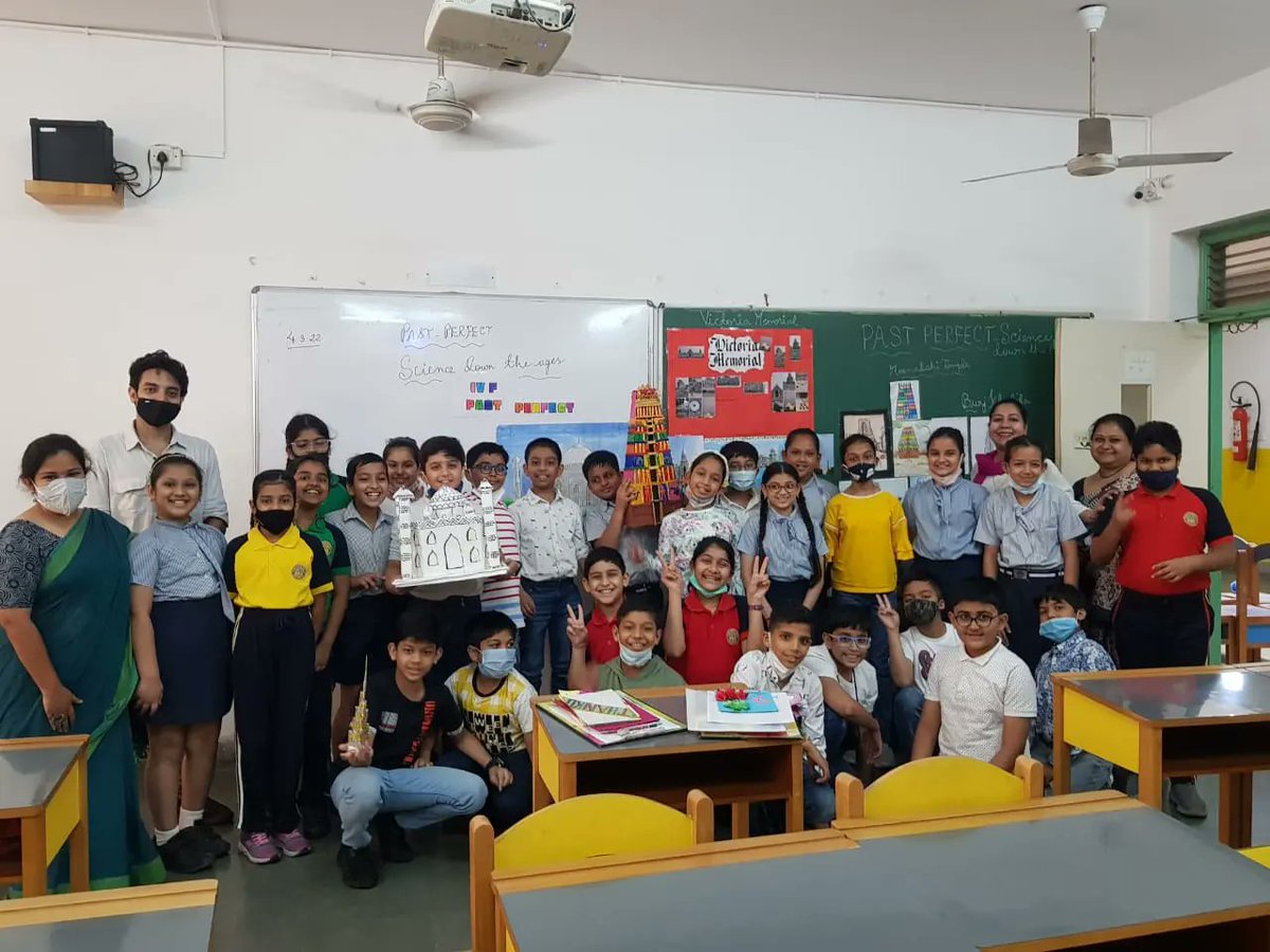 heritageschoolI's tweet photo. The Heritage School students of class 4 presented Past Perfect, a Social Studies show with the theme science down the ages, connecting the past to the present, in their respective classrooms on 4th March.
The event was judged by ex-Heritans, Arpan Saroda and Soumanti Sinha. https://t.co/KTMpqgAHcC