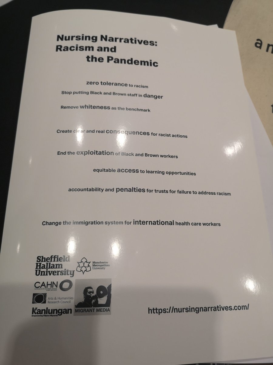 NazmyVillarroel's tweet photo. @Nursesnarrate experiences of racism during the Pandemic. #zerotolerancetoracism https://t.co/8OrWlhF5PQ