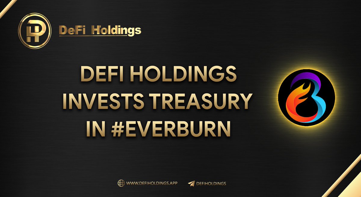 Defi Holdings invested in the <a href="/EverburnToken/">Everburn 🔺🔥</a>

They are a unique burn mechanism focused token on #Avalanche - we believe this will be a major success!

$DHOLD $EVB #FaaS #Defi3
