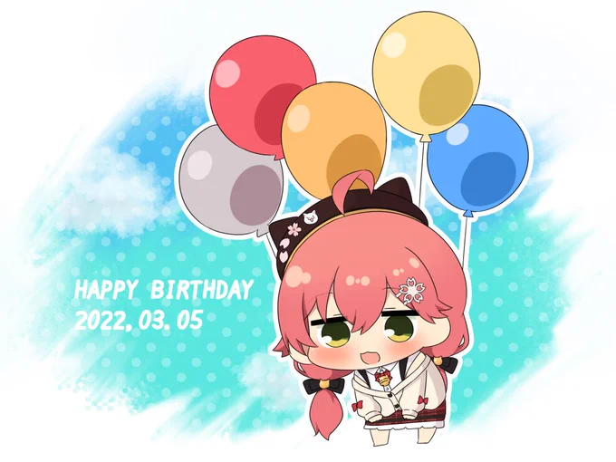 誕生日おめでと～🎉 #miko_Art 