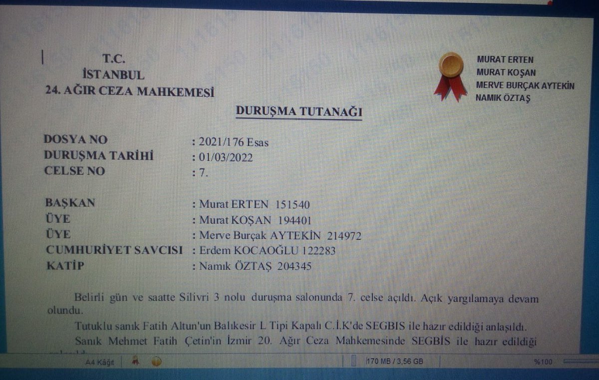 cesuradalet's tweet photo. Yargıtay'ın bozma kararına ra��men askeri okul öğrencilerine müebbet hapis cezası veren İstanbul 24 Ağır Ceza Mahkemesi Başkanı Murat Erten'in,
AKP'nin kurdurduğu ve " YÜRÜTME ORGANI İLE UYUMLU ÇALIŞACAĞIZ" diyen Yargıda Birlik (Platformu)Derneği üyesi olduğunu BİLİYOR MUYDUNUZ.? https://t.co/VbbRwa1Mrn