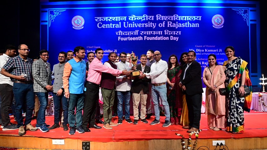 CURajasthan's tweet photo. The 14th Foundation day of C U Raj was celebrated on 3rd march 2022. To create the culture of appreciation, various awards were conferred which includes the Best Teacher Award, Best Researcher Award, Best Non-teaching employee Award, Best School Award &amp; Best Sportsperson Award. https://t.co/2lJNLKv561