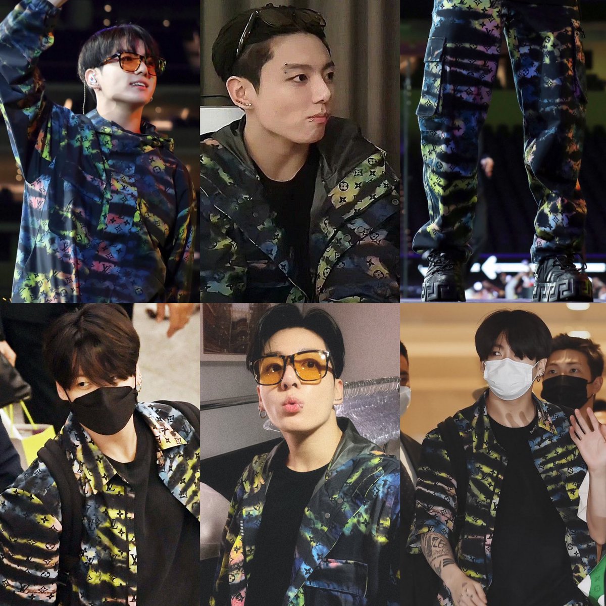 jeonslovemaze's tweet photo. jungkook in his LV monogram outfit https://t.co/eb7sd9vFbJ